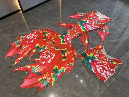 海洋馆自由潜美人鱼鱼尾芸儿