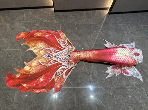 芸儿yuner原创设计男女海洋馆潜水表演服装酷酷蝴蝶美人鱼尾巴