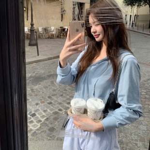 套装 现货2025秋新款 连帽卫衣外套休闲裤 ble韩版 韩国东大门veget