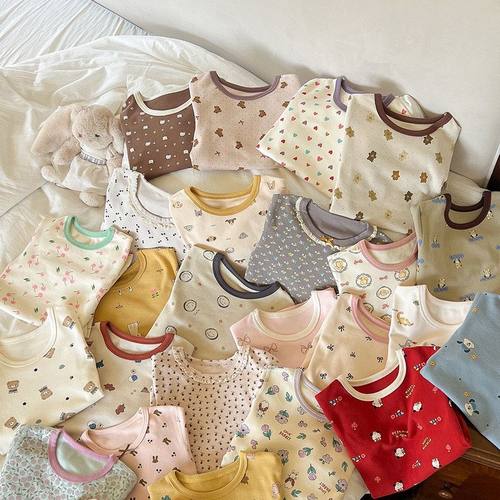 男类儿童睡衣无骨秋衣家居服羊毛