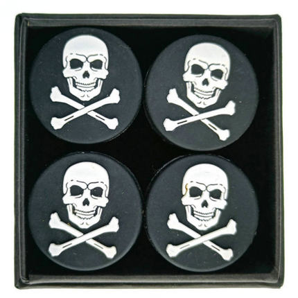 黑色骷髅头减震器 （一盒子4个装）网球拍子避震器 SHOCK  TRAP