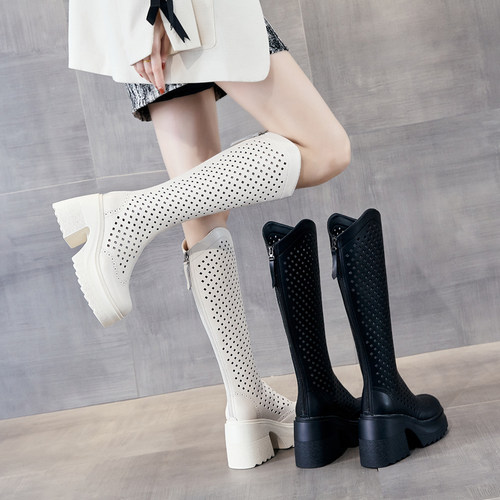 10cm高跟长筒靴女春秋单靴