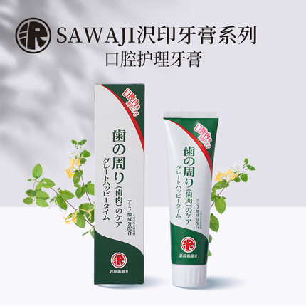 SAWAJI沢印健康印象口腔护理牙膏盐味护理牙膏120g买1送1