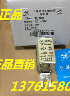 飞灵 熔断器 NGT00 AC400V 100KA aR 50A 上海电器陶瓷厂有限公司
