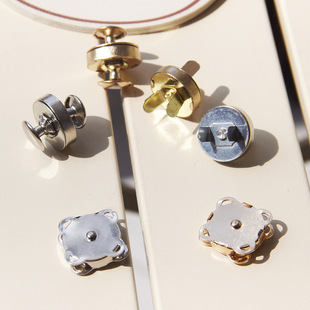 箱包金属磁扣吸铁扣包磁铁扣包包配件扣子锁扣吸盘式银色金色磁扣