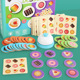 4人桌面游戏儿童木制早教玩具 甜品对战积木幼儿园亲子互动2