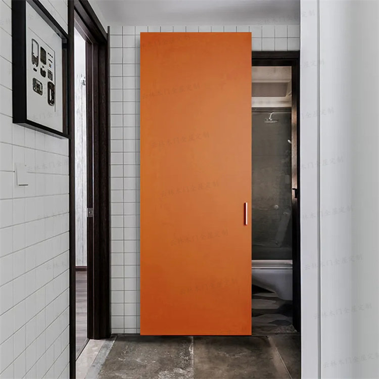 定制实木复合烤漆卧室内厨房卫生间无轨幽灵隐形巴士谷仓推拉移门