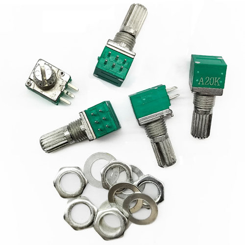 音响功放高精密10%双联电位器RK097G A10K A20K50K100K柄15MM花轴