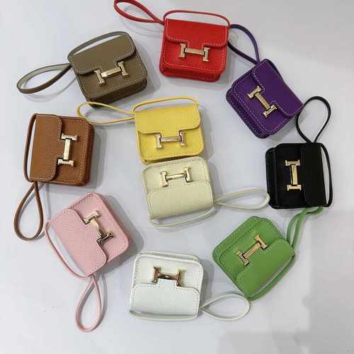 高档手掌纹迷你牛皮车载挂饰小包