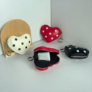 迷你爱心零钱包创意时尚爱心包挂件精致小巧便携式小包包车挂饰女