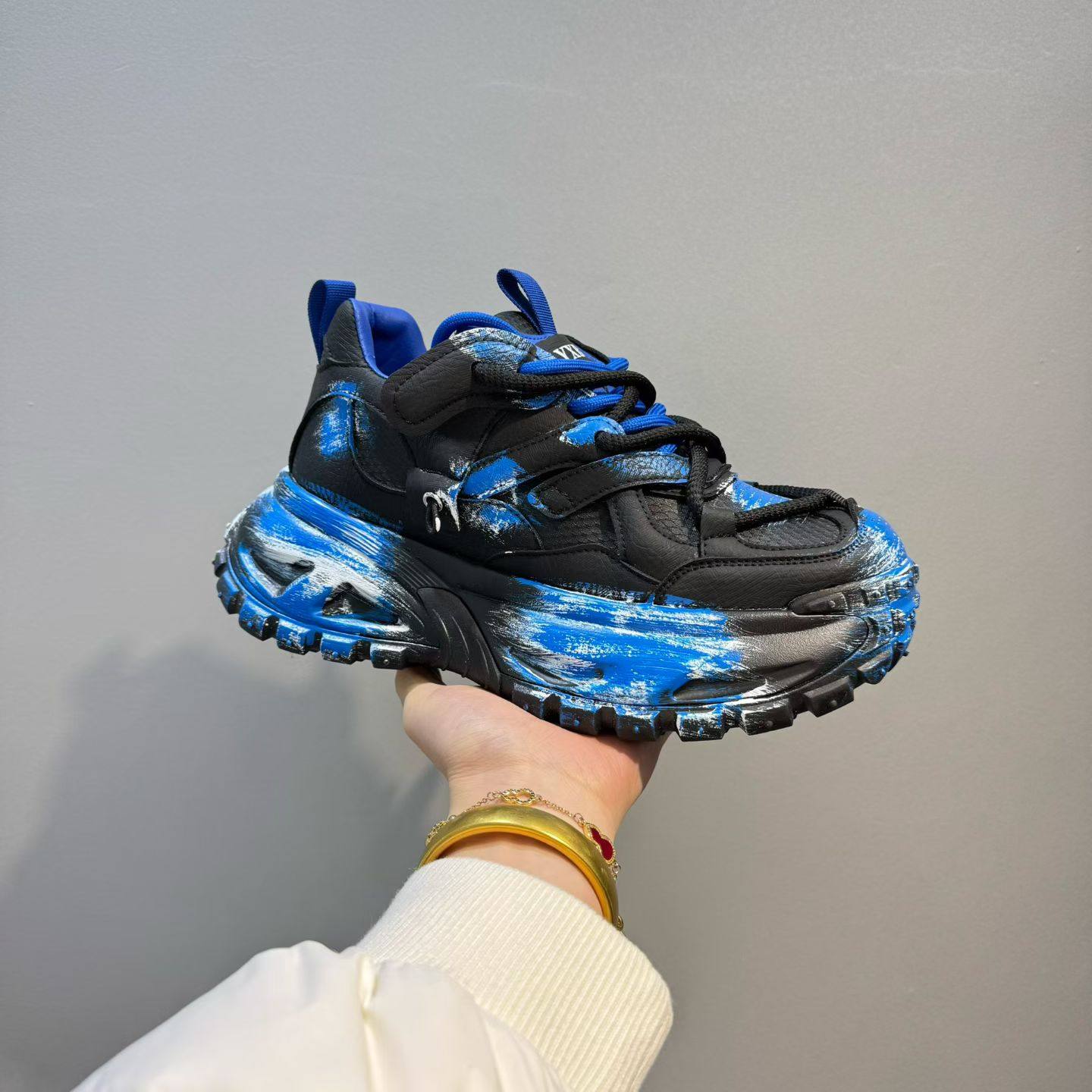 男鞋超火老爹鞋冬季新款超火小众鞋子男厚底内增高舒适休闲运动鞋