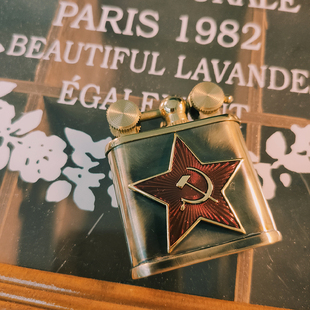 东线苏联卫国战争一体小红星做旧经典红色盟军煤油古董机打火机