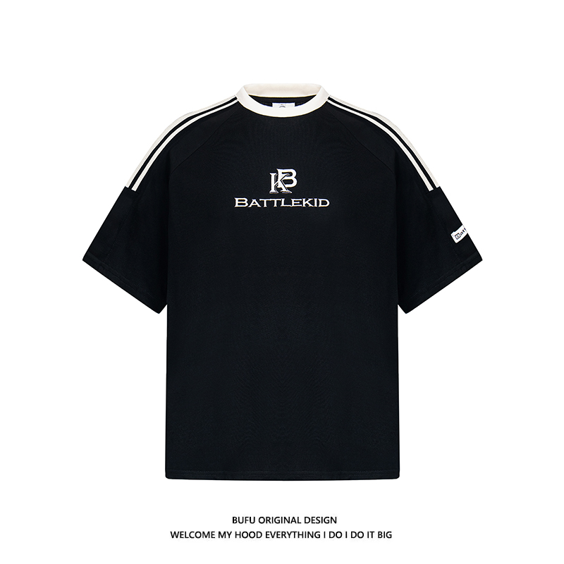 短袖T恤国潮牌情侣男女宽松tee