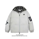 亿万少年BUFU美式 情侣国潮牌印花棉服 复古面包服棉衣外套男女冬季