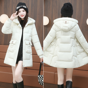 小个子中长款羽绒棉服女士加厚棉衣今年秋冬装新款外套保暖棉袄子