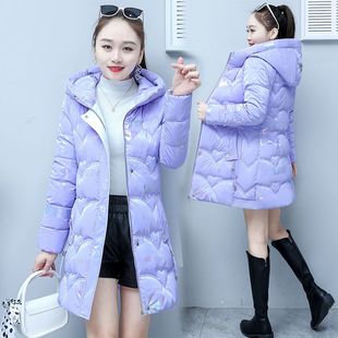 亮面免洗羽绒棉衣女装冬2025新款潮今年流行加厚棉服爆款棉袄外套