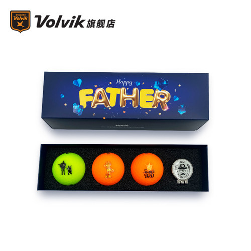 Volvik沃维克高尔夫彩球爸爸礼盒