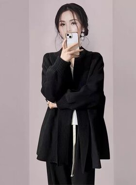 针织开衫秋冬女毛衣外套
