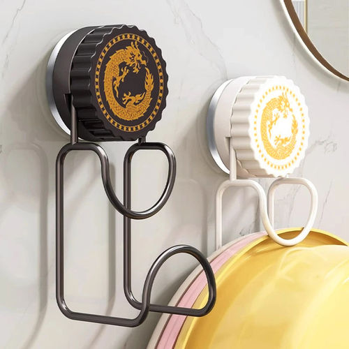 新款吸盘脸盆架浴室卫生间脸盆挂钩收纳架多用途免打孔壁挂挂钩