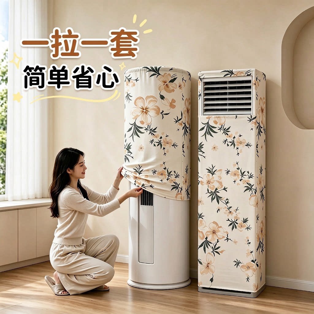 立式柜机空调无纺布全包防尘罩