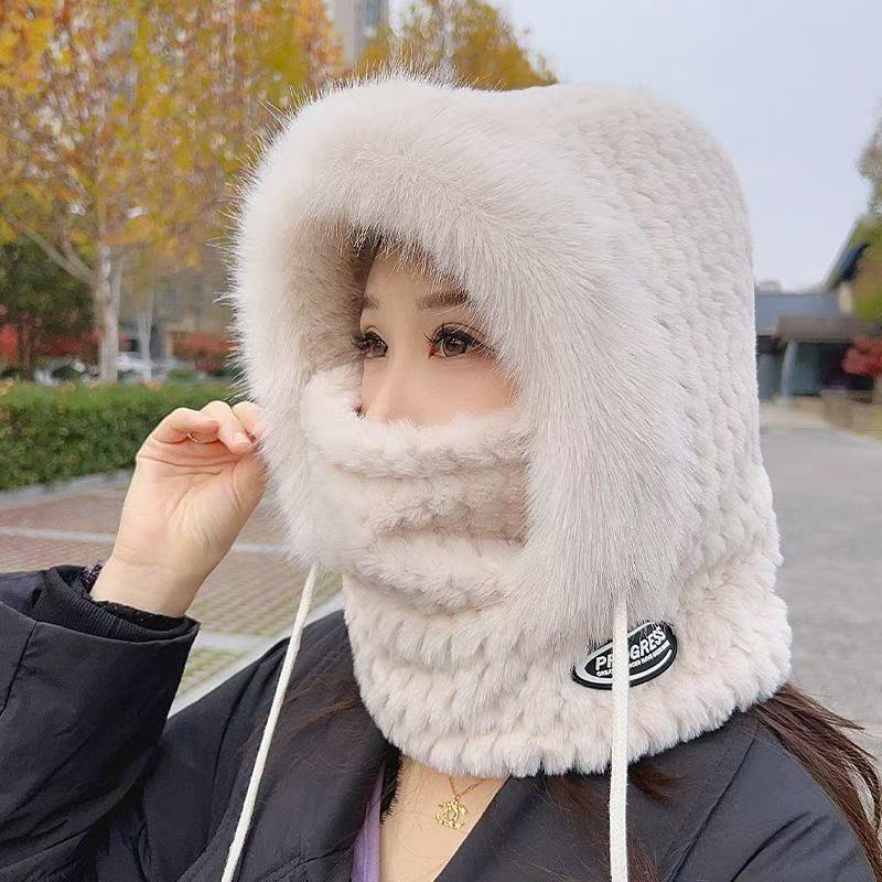 雷锋帽子女秋冬季骑车保暖加厚加绒东北防寒护耳防风飞行帽男冬天