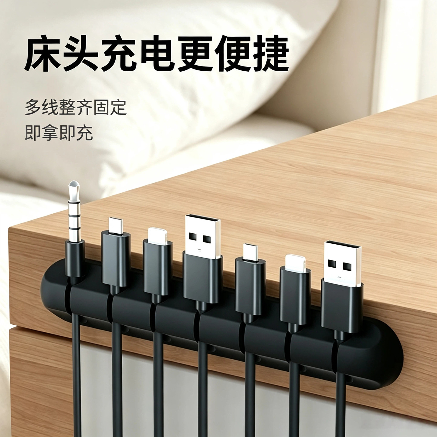 桌面理线器手机充电线数据线