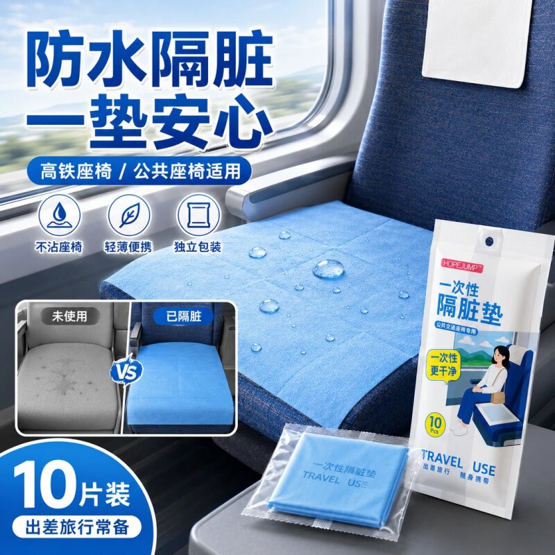 一次性高铁飞机座椅隔脏垫