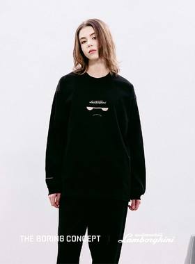 THE BORING CONCEPT TBC｜兰博基尼logo印花潮流宽松男女长袖Tee