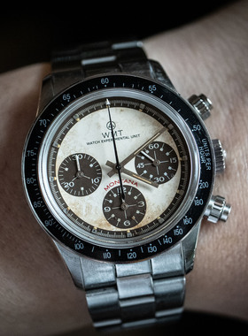 WMT Watch Montana – Racer  复古重度做旧磨损三眼自动机芯手表