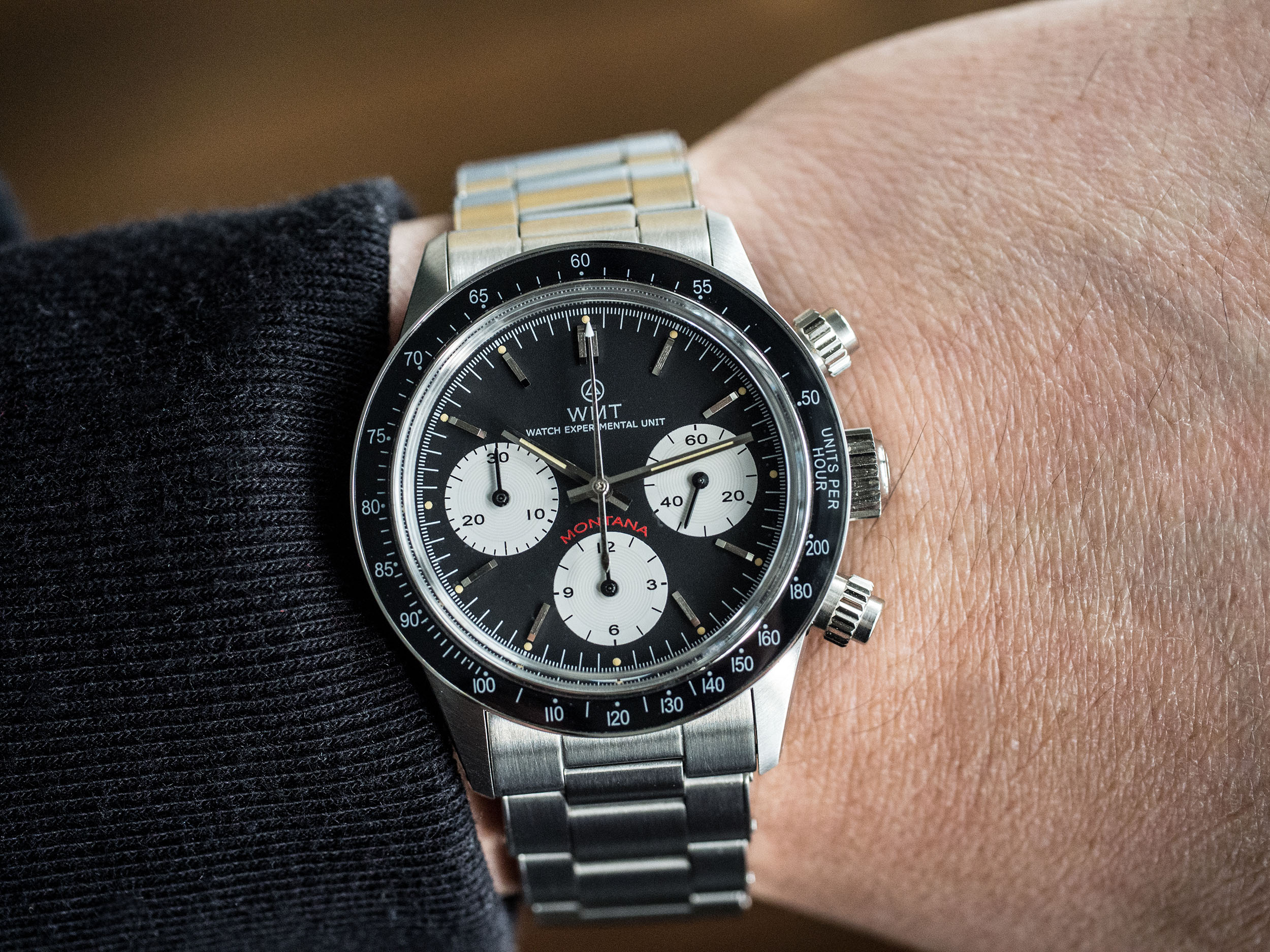 wmt watch montana – black dial 黑白熊猫迪通拿自动机械手表