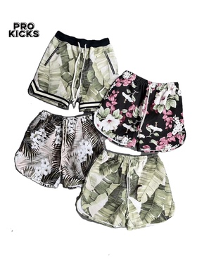 Jungle Gurl 24ss 夏威夷花卉潮流宽松迷彩沙滩短裤高街FOG短裤