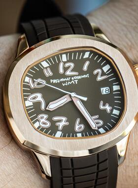 WMT Watch Green Label系列OT0050C异形不锈钢盘涂鸦自动机械手表