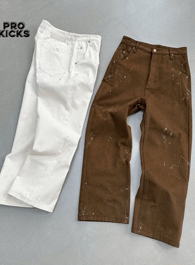 Epide Prefab 24AW 潮流美式休闲手工精细泼墨多口袋涂鸦油画裤