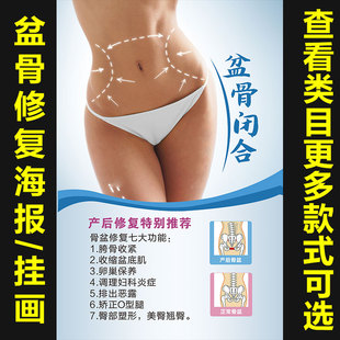 骨盆修复卵巢保养妇产科妇幼保健医疗挂图宣传画海报挂画982