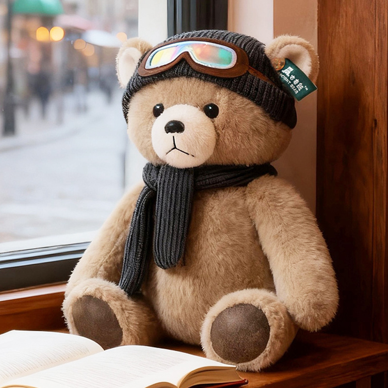 可爱毛绒玩具小熊玩偶泰迪熊睡觉抱娃娃公仔儿童圣诞节礼物男孩