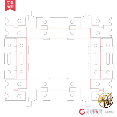 水果盒刀线结构设计 包装彩盒外箱刀模图展开图 各种刀线款式画图