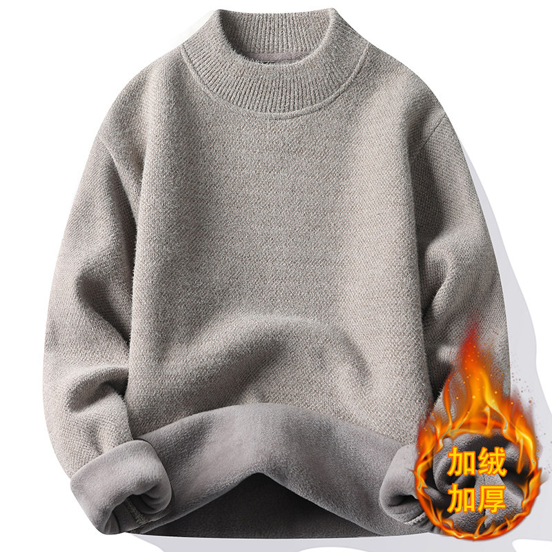 啄木鸟半高领毛衣男不起球