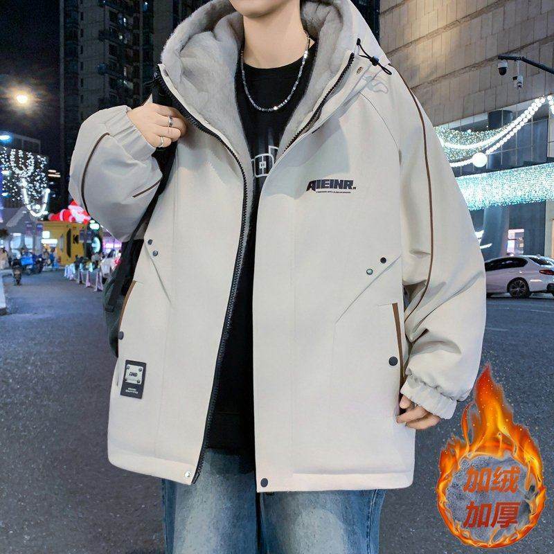 2026这款加绒加厚款毛内里夹克男棉衣中长款学生宽松大码棉服外套,男装,棉衣,淘宝优惠券,粉丝福利购,淘宝优惠卷