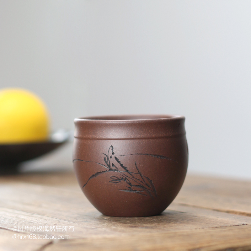 宜兴原矿紫砂茶壶手工主人杯大号