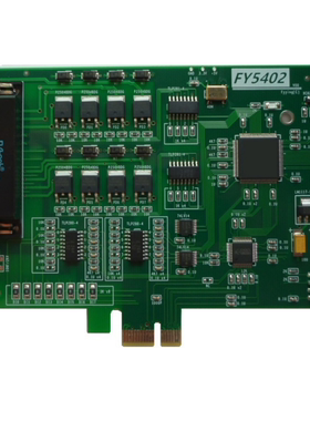 FY5402 PCIe总线隔离开关数字量IO控制卡8入8出NPN PNP脉冲飞扬