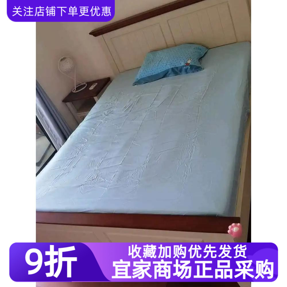 IKEA宜家布瓦拉床笠枕套卧室床上用品床罩柔软席梦思罩床垫保护套