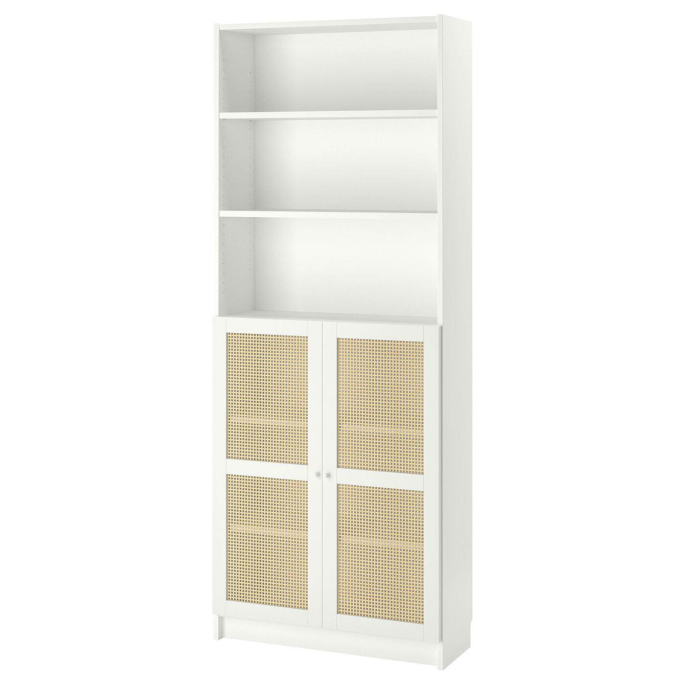 IKEA宜家代购毕利霍加达尔书柜带门白色80x30x202厘米家用收纳柜