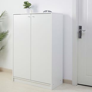 IKEA宜家代购克勒普斯塔鞋柜储藏白色80x35x117厘米家用收纳柜