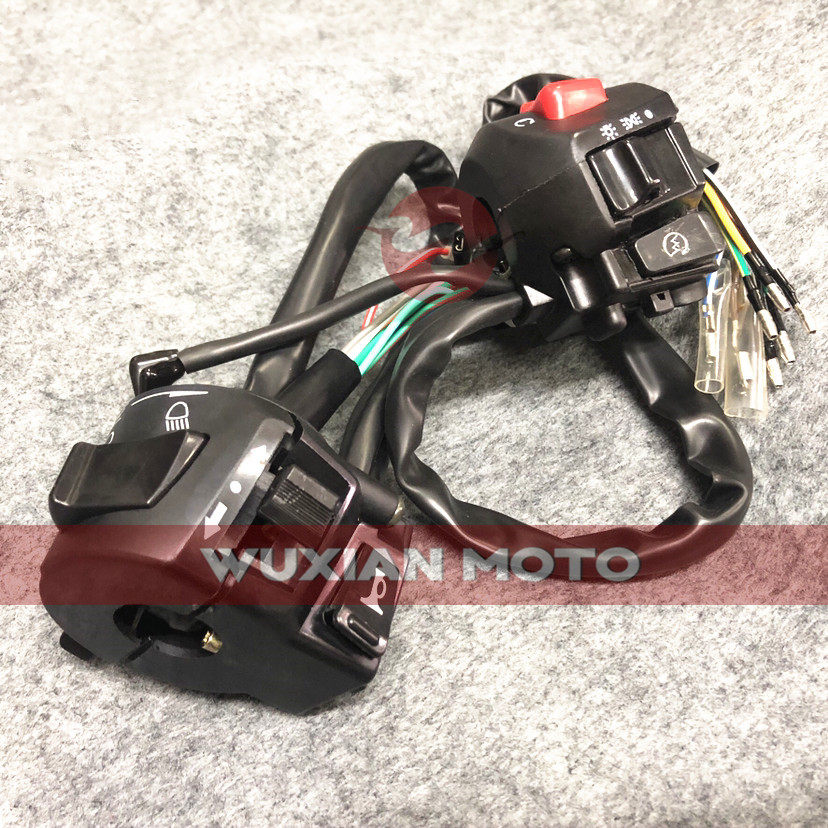 适用CB400 92-98 摩托车大灯转向灯喇叭控制按钮车把握手开关总成