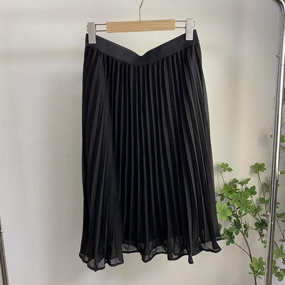 CC7276任3件包邮外贸欧美女士半身裙新款松紧腰宽松中长款百褶裙