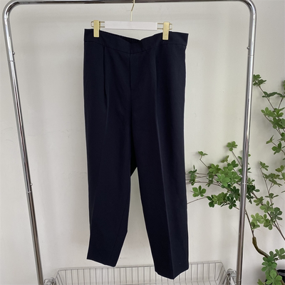 I7275任3件包邮外贸日单女休闲裤春季新款半松紧腰宽松大码直筒裤