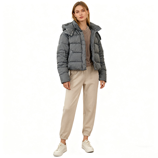 立领连帽宽松大码 G5560任3件 新款 外贸欧美女士棉衣冬季 棉服 包邮