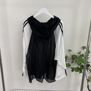襯衫 BB2563任3件 外貿歐美單女士薄款 新款 包郵 涼墨拼色寬松防曬衣