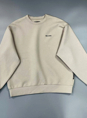 特价新款ABLE JEANS女卫衣太空棉圆领立体宽松复古短款休闲外上衣