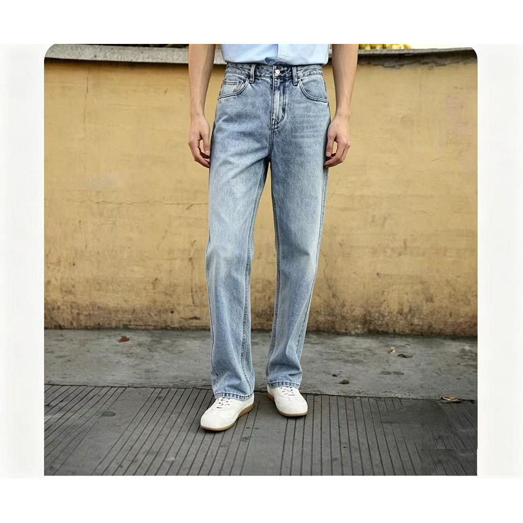 ABLEJEANS男士牛仔裤直筒裤男裤